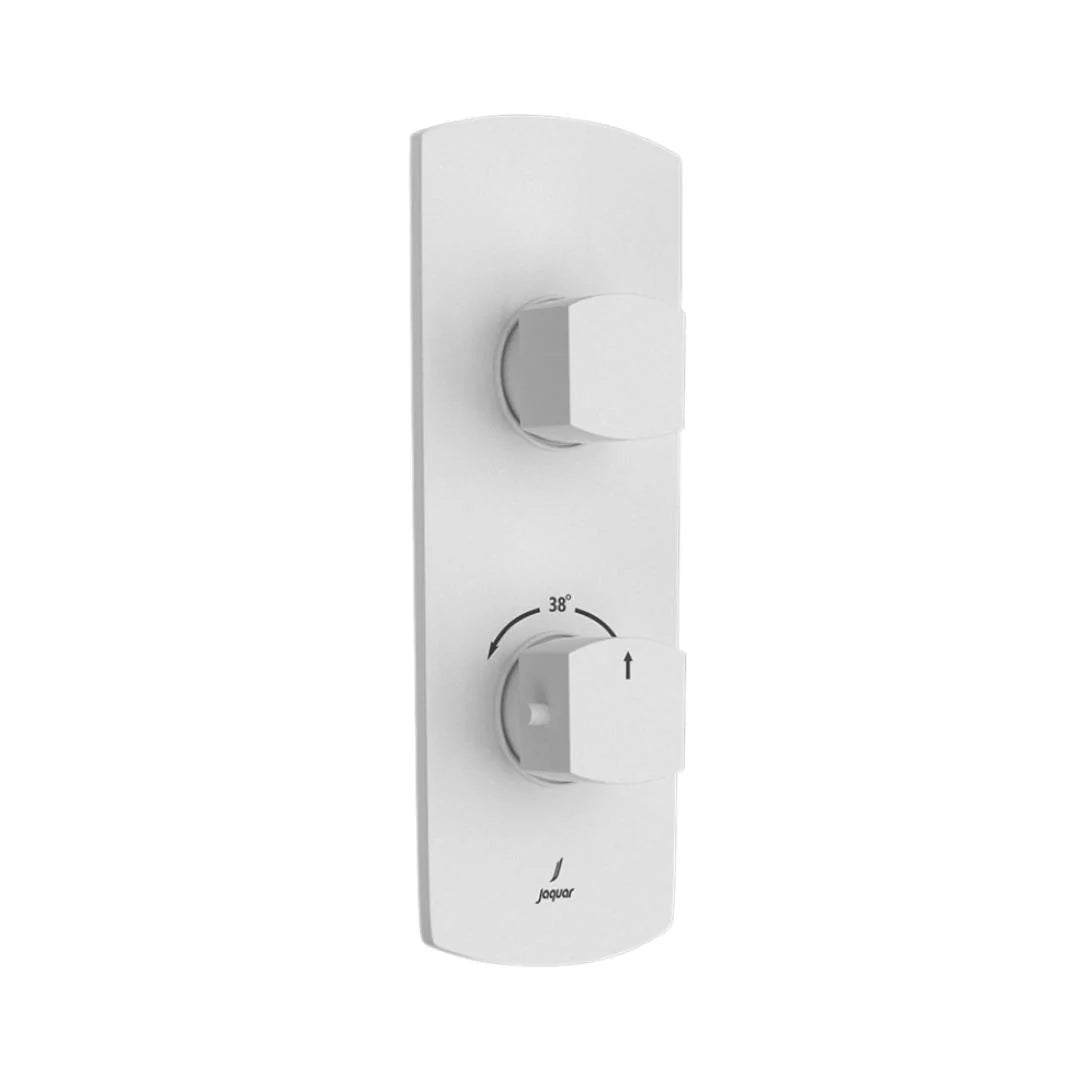 Jaquar 1 Way Thermostatic Diverter Kubix Prime KUP-WHM-35661PM Normal Flow - White Matt Finish