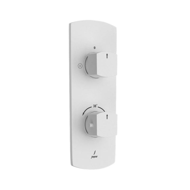 Jaquar 2 Way Thermostatic Diverter Kubix Prime KUP-WHM-35681PM Normal Flow - White Matt Finish