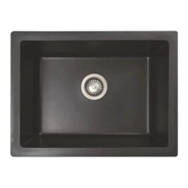 Nirali Quartz Sink Quartz Elite Range LIVIA BIG ( 21 x 18 inches ) - Granite Grey
