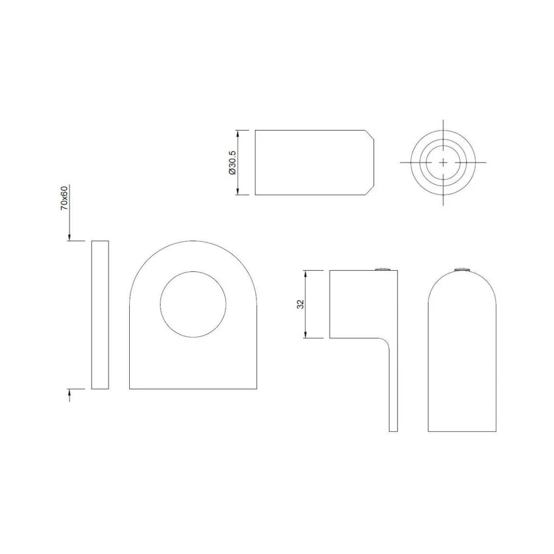 Jaquar Basin Area Stop Valve Lyric LYR-CHR-38083K - Chrome