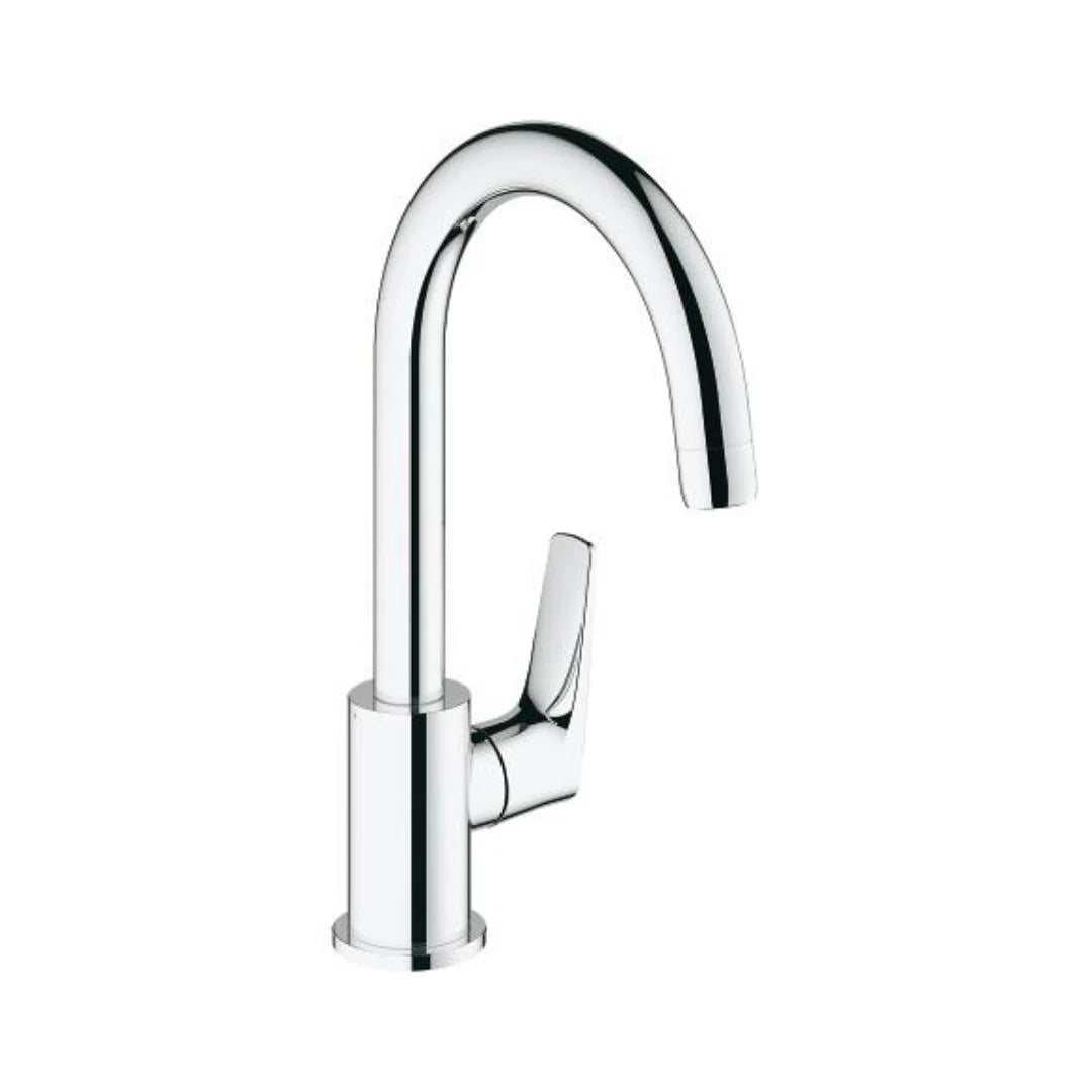 Grohe Table Mounted Regular Kitchen Sink Tap Bauflow M31220000 with Swinging Spout in Chrome Finish
