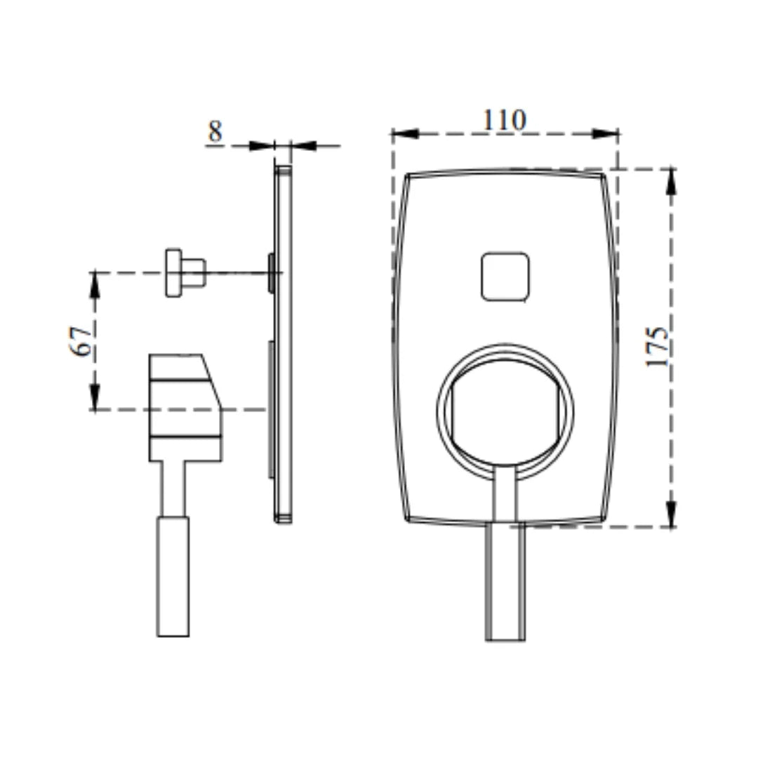 Cera 5 Way Diverter Gayle F1014711 - Chrome Finish