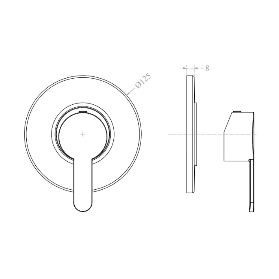 Cera 2 Way Diverter Victor F1015778 - Chrome Finish