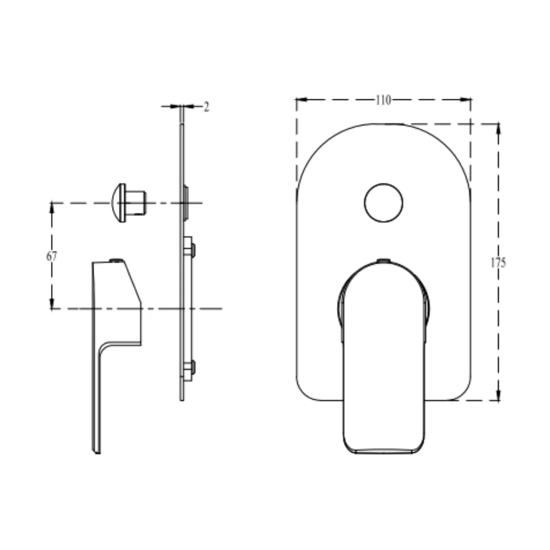Cera 5 Way Diverter Chelsea F1016711 - Chrome Finish