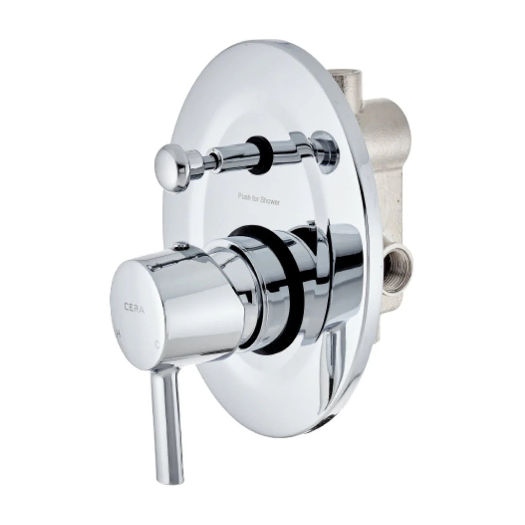 Cera 2 Way Diverter Ripple F1017721 - Chrome Finish