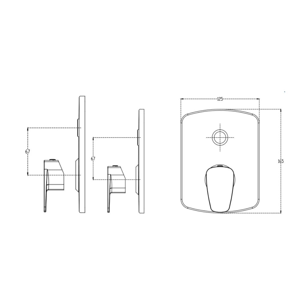 Cera 2 Way Diverter Vine F1020701 - Chrome Finish