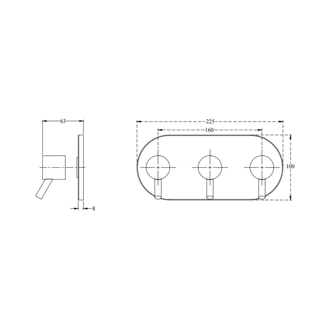 Cera 2 Way Diverter Mist F2004731 - Chrome Finish