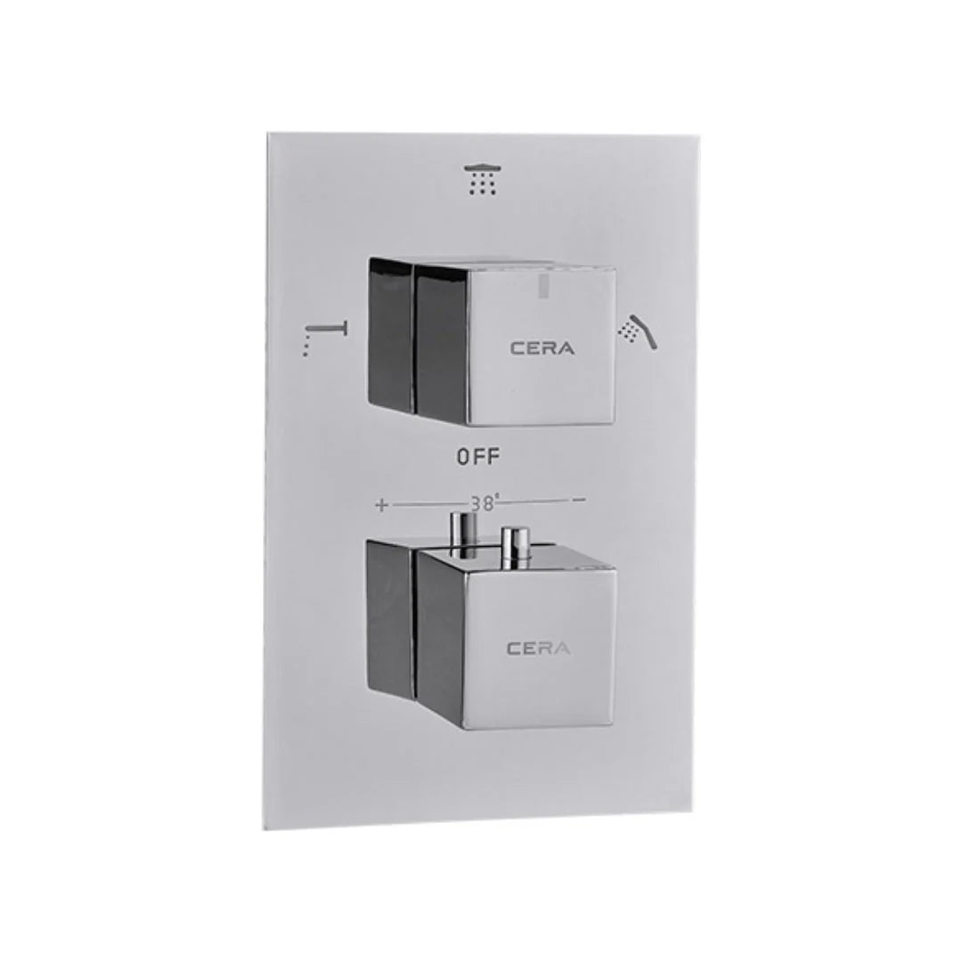 Cera 3 Way Thermostatic Diverter F8015741CH - Chrome Finish
