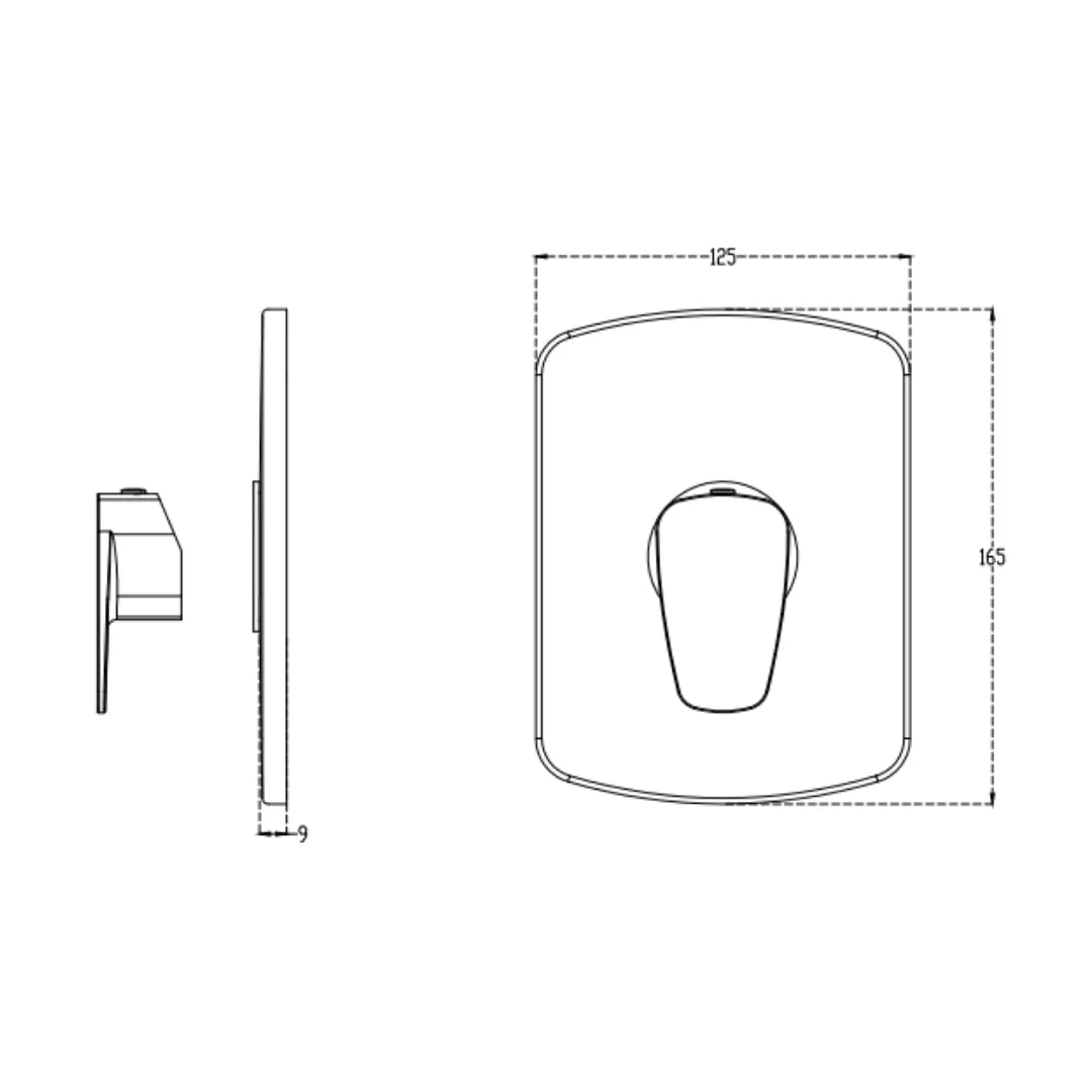 Cera 2 Way Diverter Vine F1020778 - Chrome Finish
