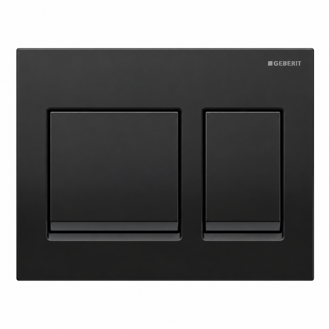 GEBERIT ACTUATOR ALPHA 25 SQUARE FLUSH PLATE-BLACK CHROME