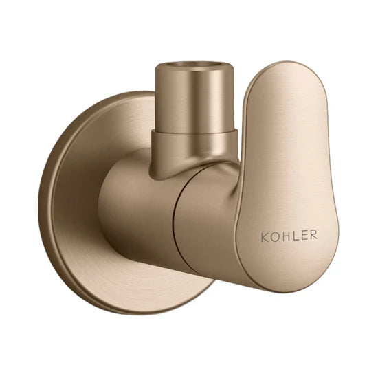 KOHLER BASIN AREA ANGLE VALVE JULY 16086IN-4-BV - BRUSHED BRONZE