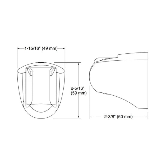 KOHLER SHOWER FITTING WALL BRACKET 99035IN-BL - BLACK MATT
