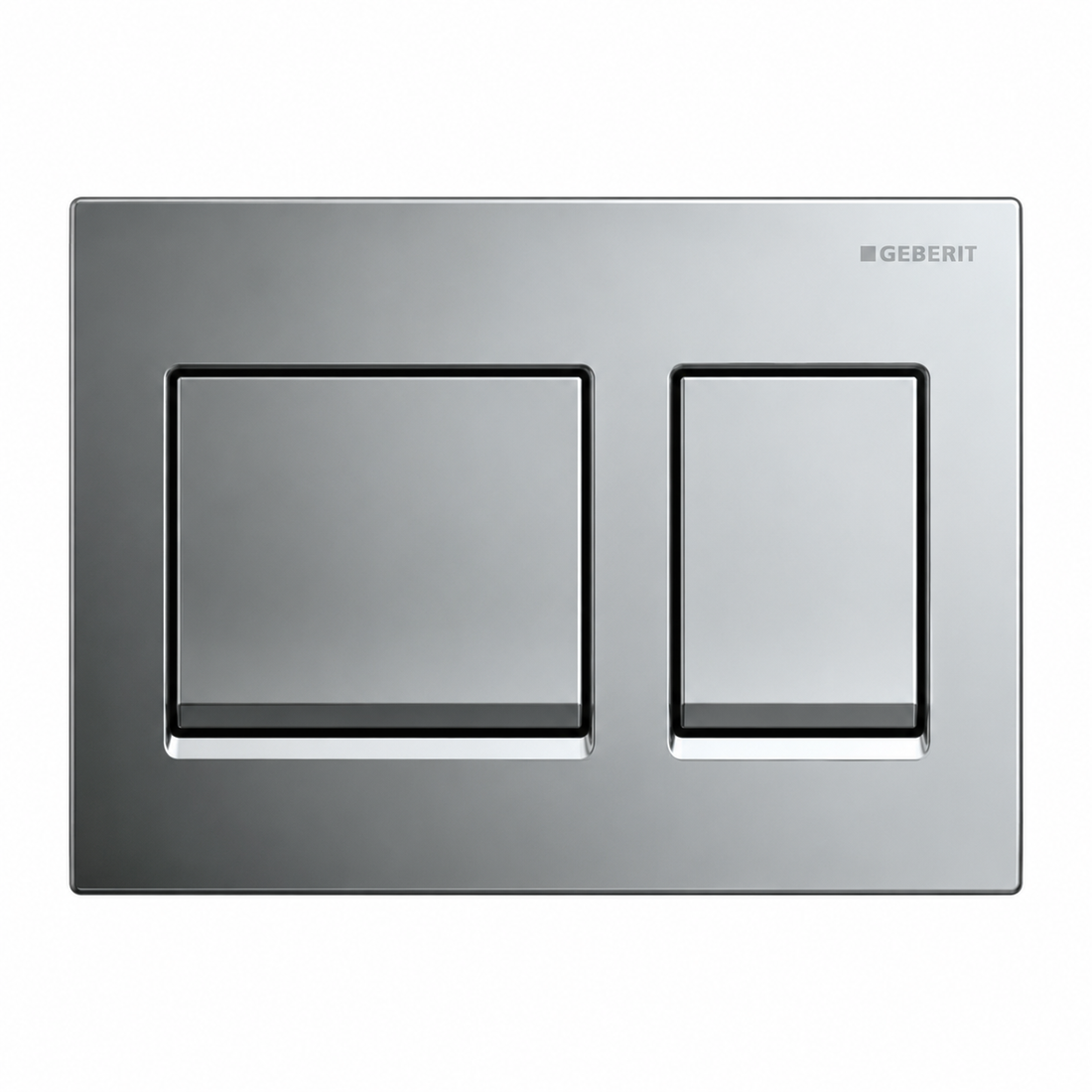 GEBERIT ACTUATOR ALPHA 25 SQUARE FLUSH PLATE-CHROME