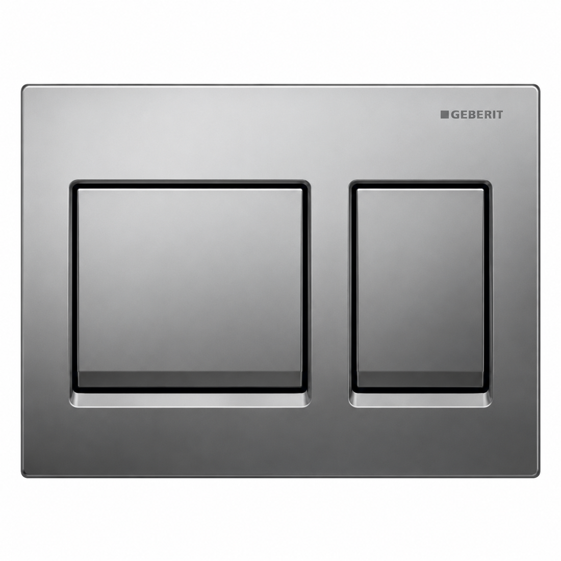 GEBERIT ACTUATOR ALPHA 25 SQUARE FLUSH PLATE-BRIGHT CHROME