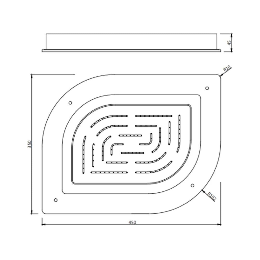 Jaquar Single Flow Overhead Shower OHS-ABR-85857 - Antique Bronze