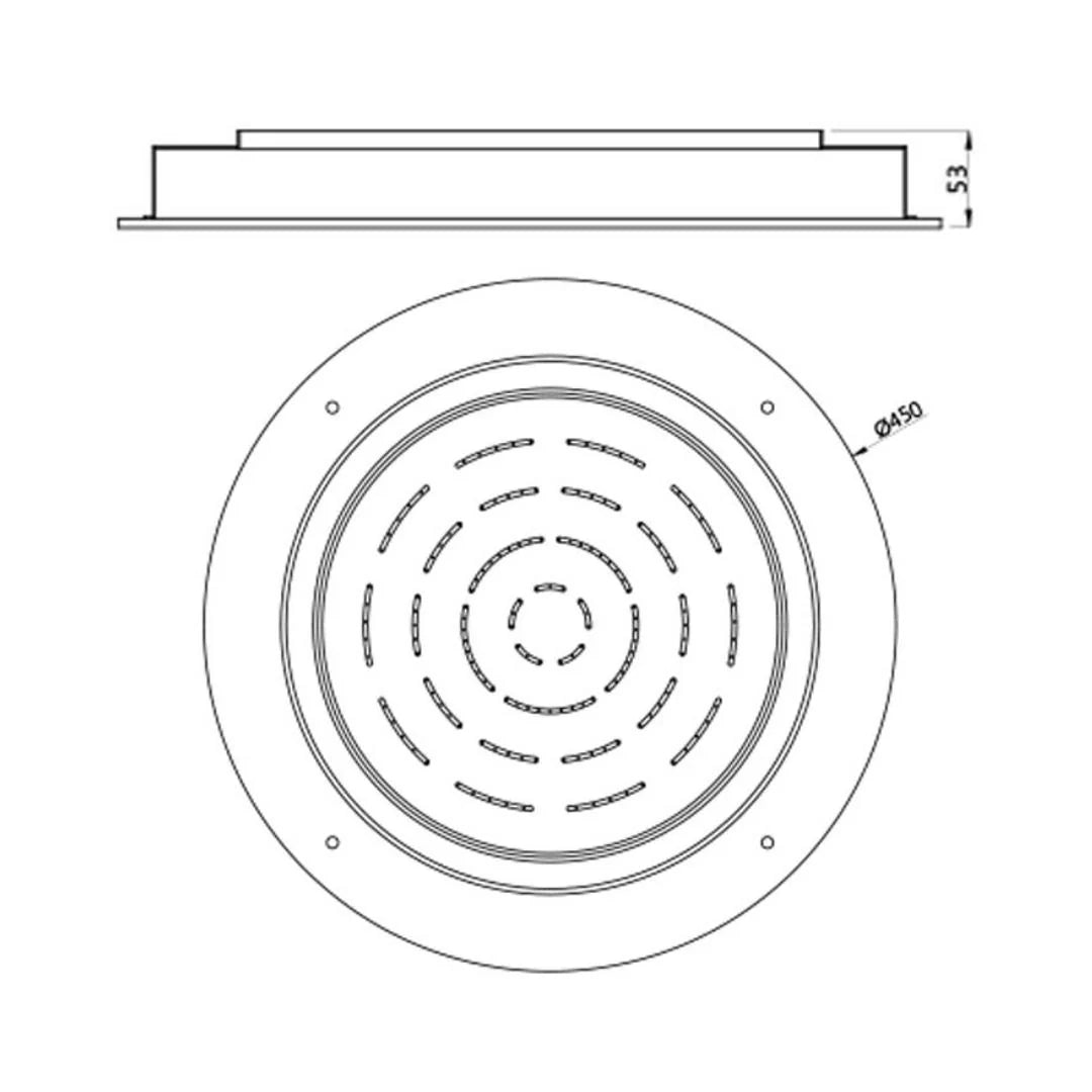 Jaquar Single Flow Overhead Shower OHS-CHR-1673 - Chrome