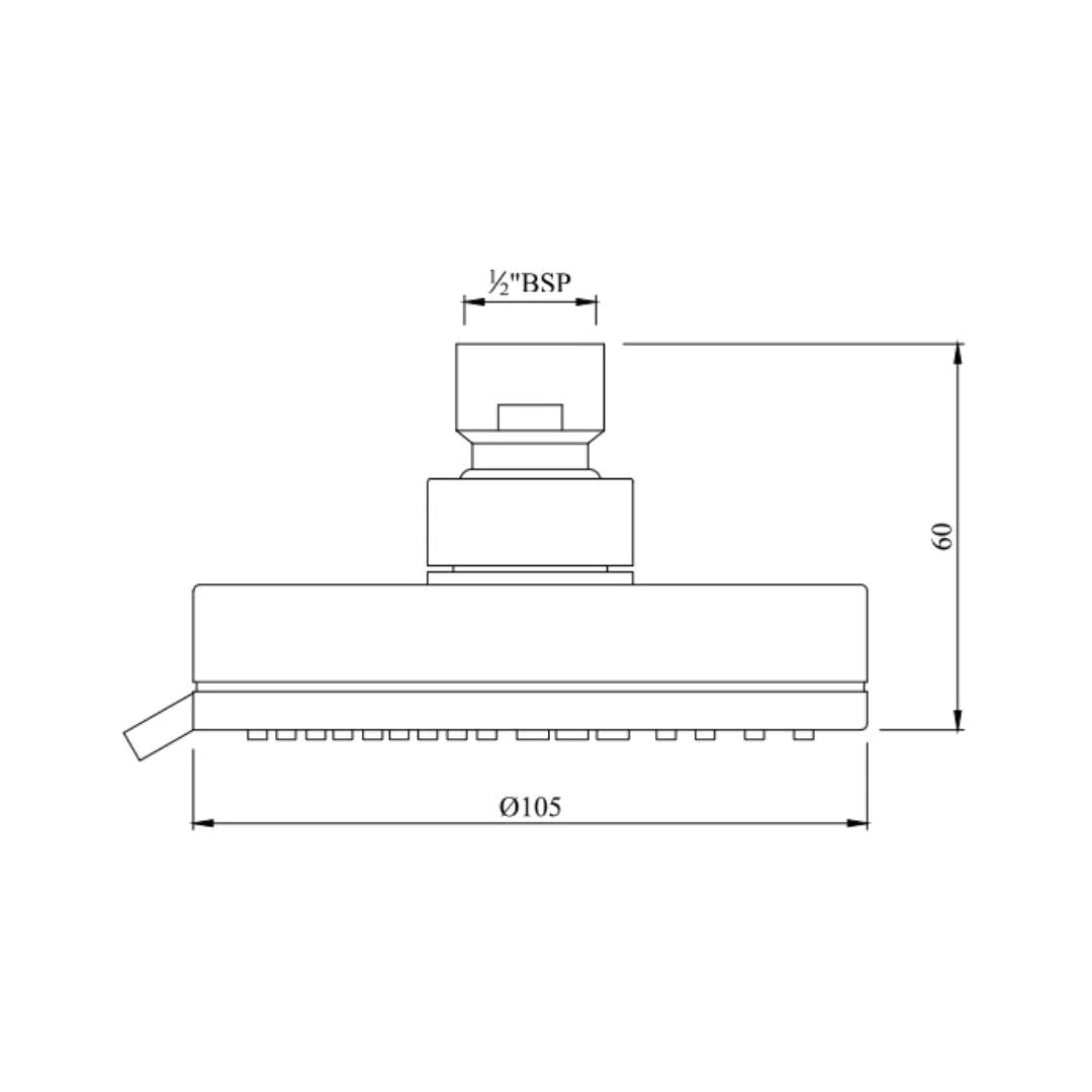 Jaquar Multi Flow Overhead Shower OHS-CHR-1719 - Chrome