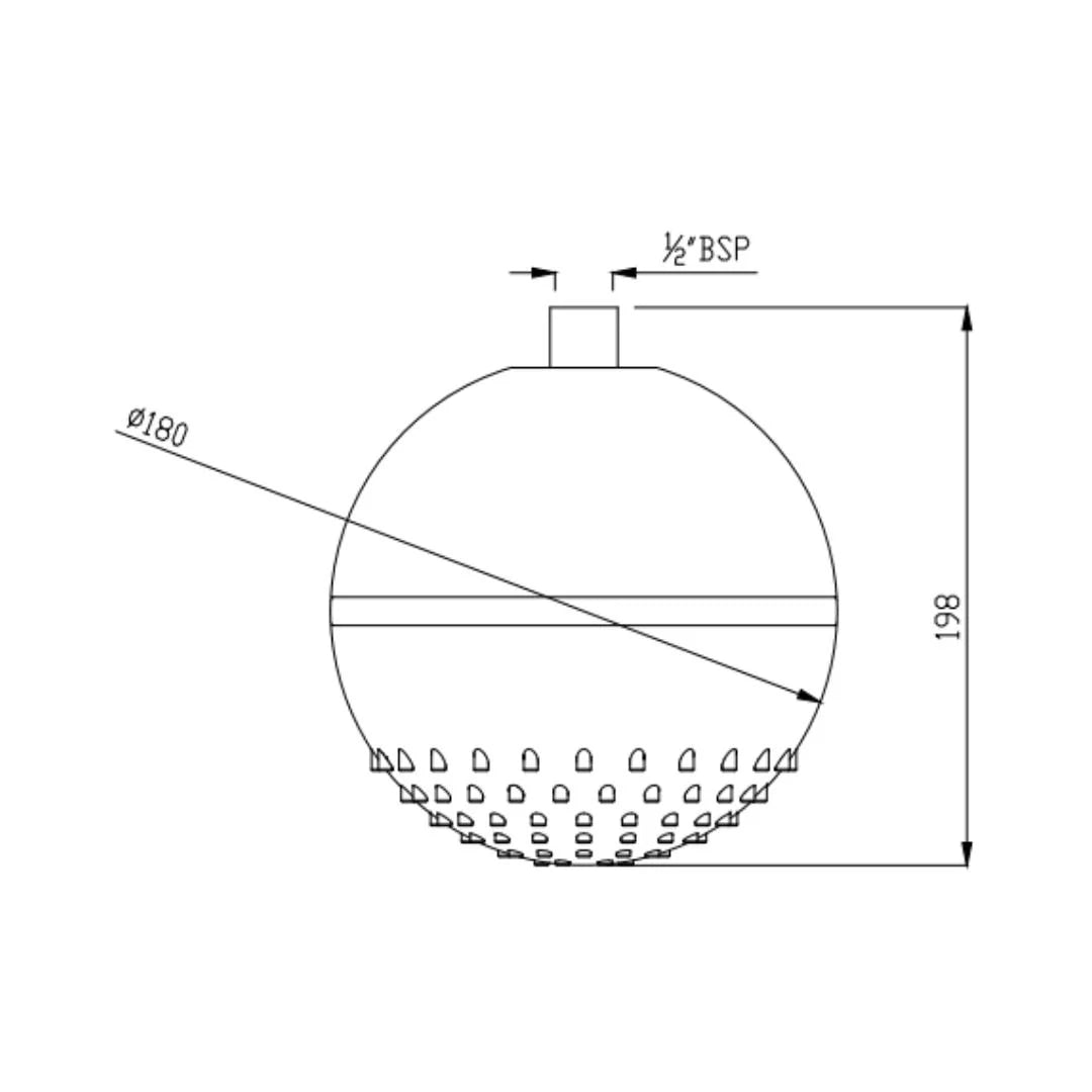 Jaquar Single Flow Overhead Shower OHS-CHR-1763 - Chrome