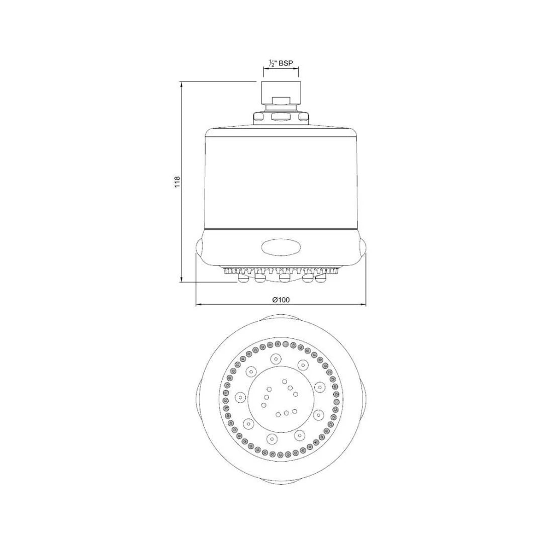 Jaquar Multi Flow Overhead Shower OHS-CHR-1787 - Chrome