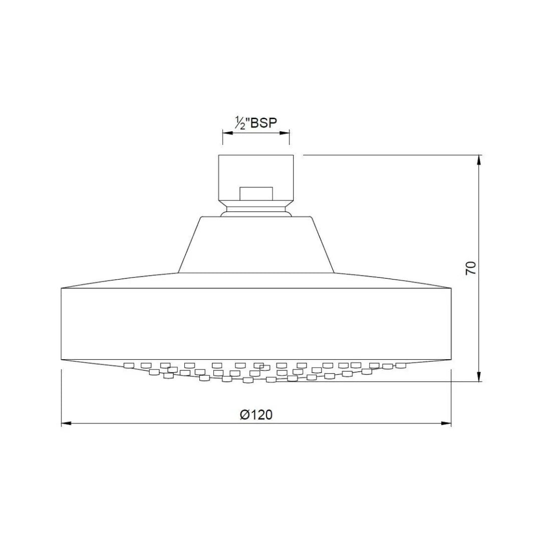 Jaquar Single Flow Overhead Shower OHS-CHR-1789 - Chrome