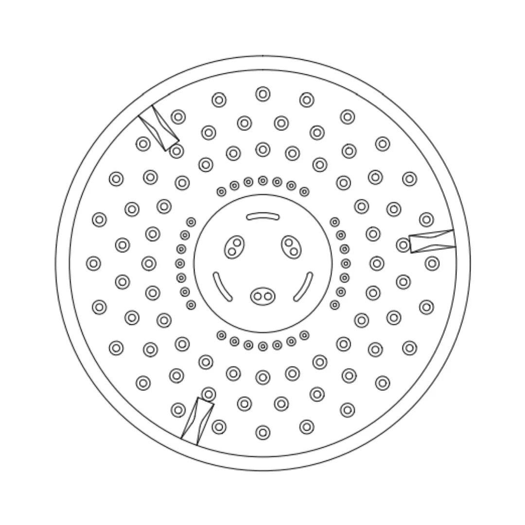 Jaquar Multi Flow Overhead Shower OHS-CHR-1799 - Chrome