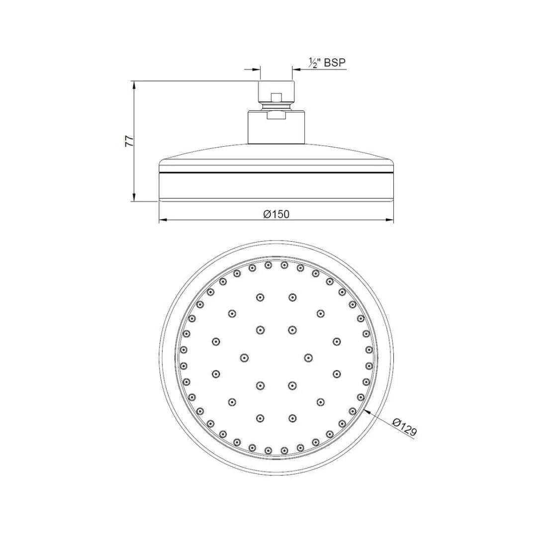 Jaquar Single Flow Overhead Shower OHS-CHR-1801 - Chrome