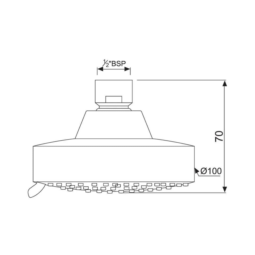 Jaquar Multi Flow Overhead Shower OHS-CHR-1999 - Chrome