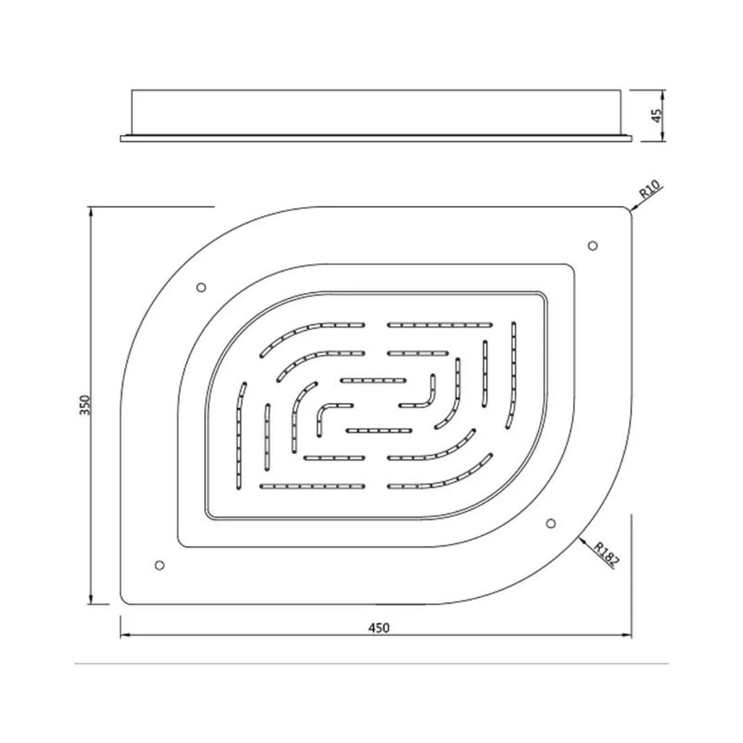 Jaquar Single Flow Overhead Shower OHS-CHR-85857 - Chrome