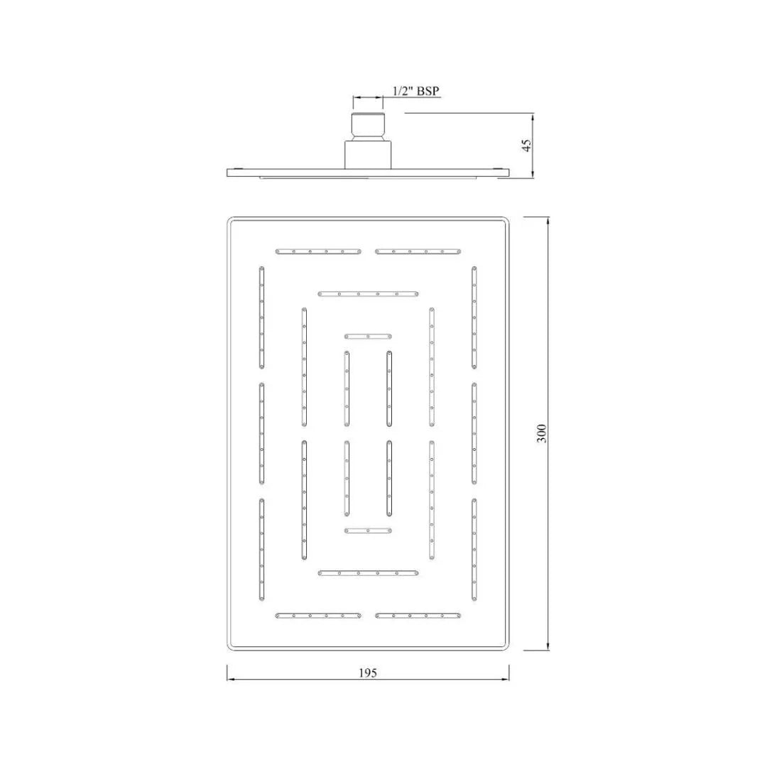 Jaquar Single Flow Overhead Shower OHS-GLD-1637 - Full Gold