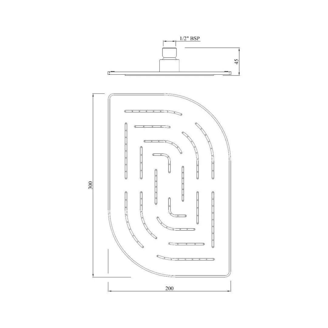 Jaquar Single Flow Overhead Shower OHS-SSF-85859M - Stainless Steel