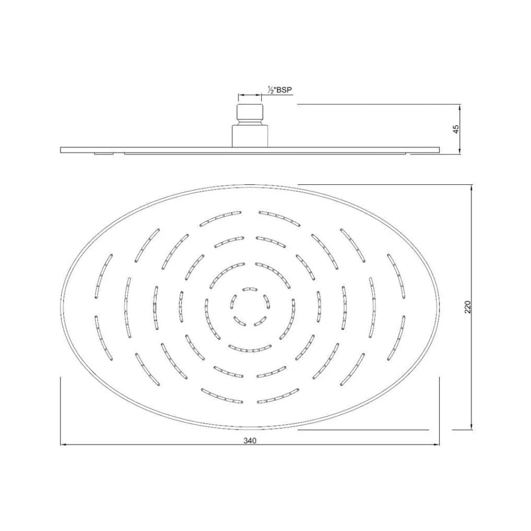 Jaquar Single Flow Overhead Shower OHS-WHM-1635 - White Matt