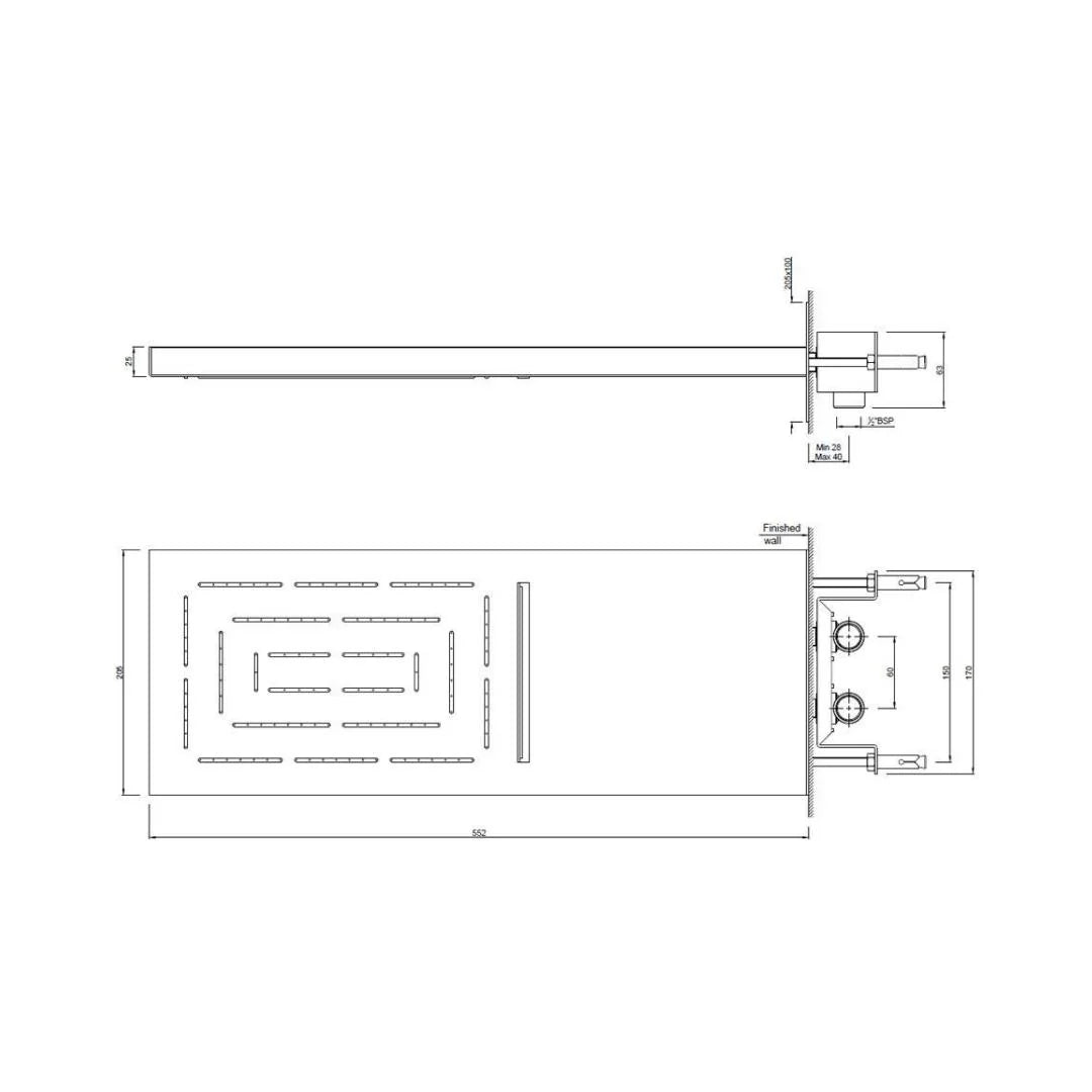 Jaquar Multi Flow Overhead Shower OHS-WHM-1649 - White Matt