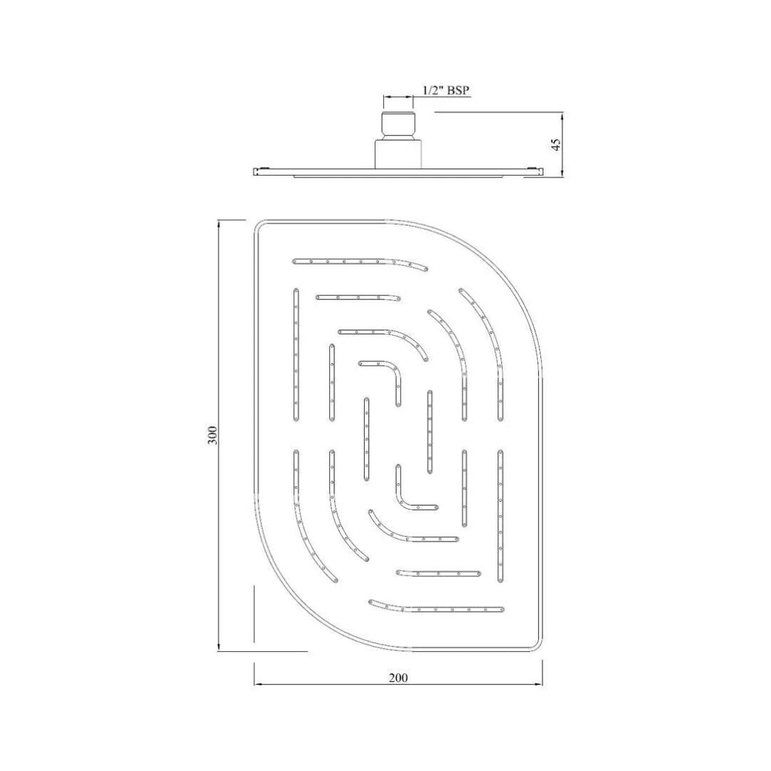 Jaquar Single Flow Overhead Shower OHS-WHM-85859M - White Matt
