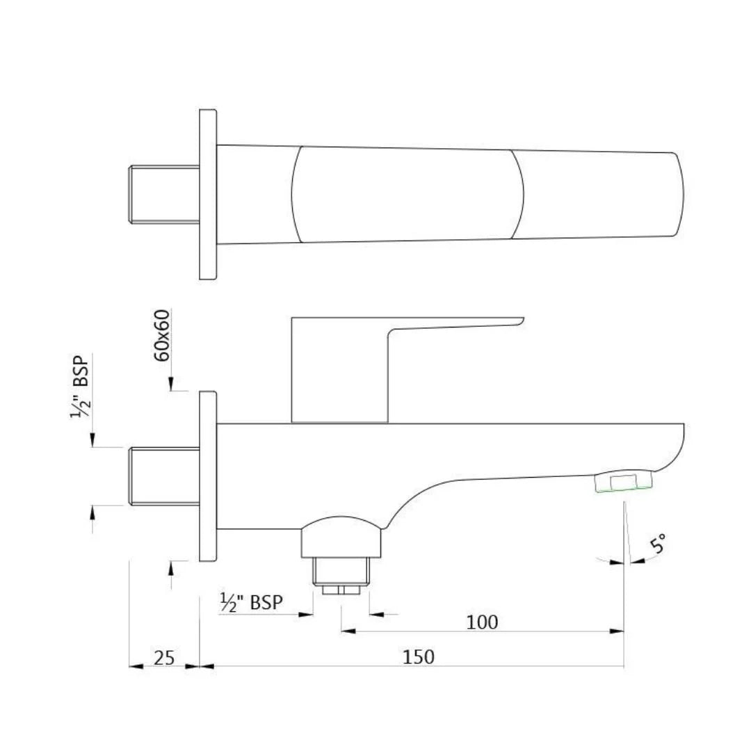 Jaquar Table Mounted Regular Basin Mixer Opal Prime OPP-ABR-15011BPM - Antique Bronze