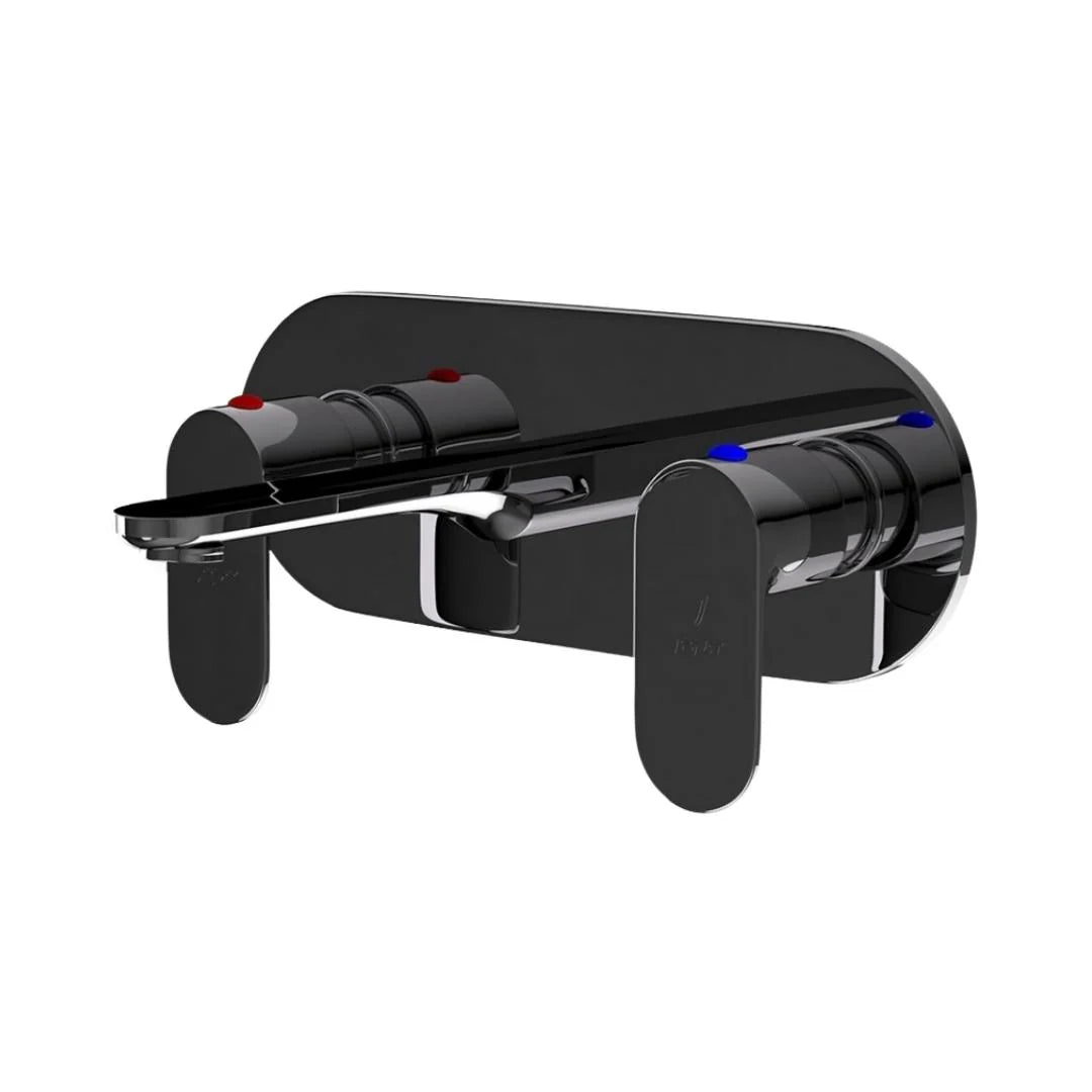 Jaquar Wall Mounted Basin Mixer Opal Prime OPP-BCH-15433PM - Black Chrome