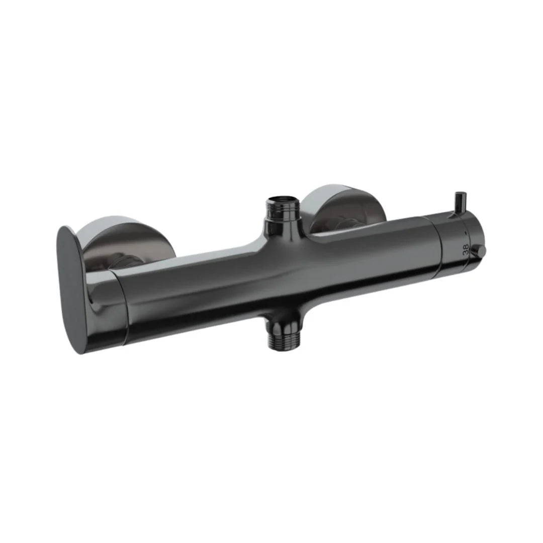 Jaquar 2 Way Thermostatic Mixer Opal Prime OPP-BCH-15653PM Normal Flow - Black Chrome Finish