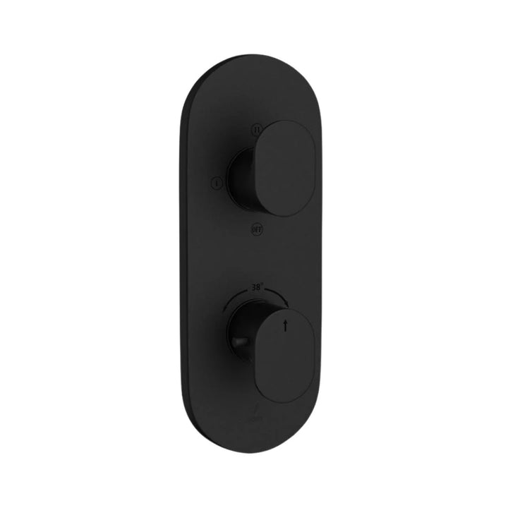 Jaquar 3 Way Thermostatic Diverter Opal Prime OPP-BLM-15683PM Normal Flow - Black Matt Finish