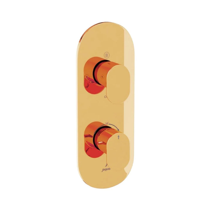 Jaquar 3 Way Thermostatic Diverter Opal Prime OPP-GBP-15683PM Normal Flow - Gold Bright PVD Finish