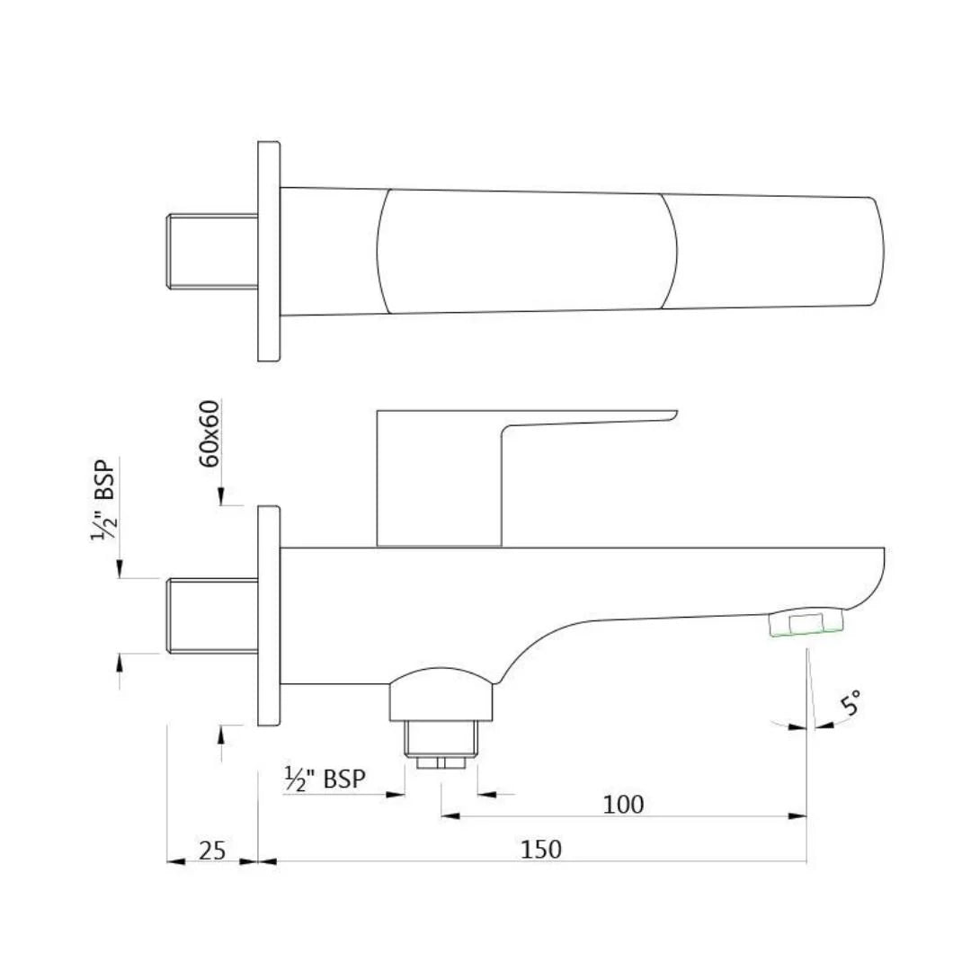 Jaquar Table Mounted Regular Basin Mixer Opal Prime OPP-GDS-15011BPM - Gold Dust