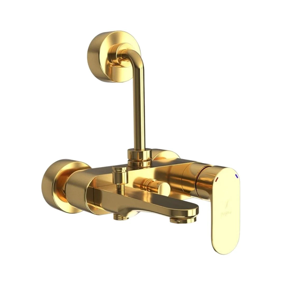 Jaquar 3 Way Wall Mixer Opal Prime OPP-GLD-15125PM Normal Flow - Full Gold Finish