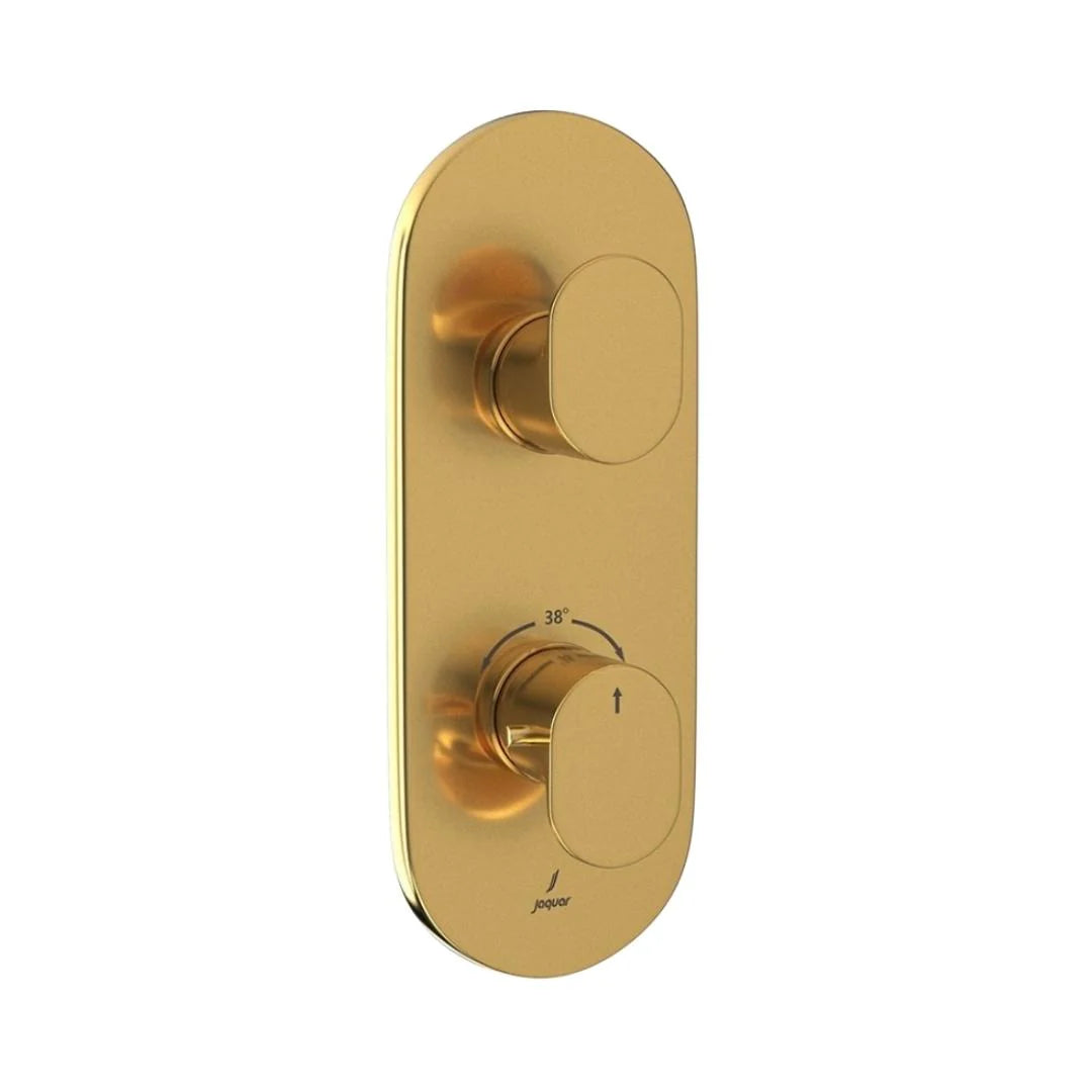 Jaquar 1 Way Thermostatic Diverter Opal Prime OPP-GLD-15661PM Normal Flow - Full Gold Finish