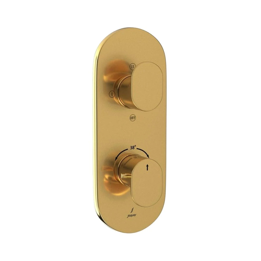 Jaquar 3 Way Thermostatic Diverter Opal Prime OPP-GLD-15683PM Normal Flow - Full Gold Finish