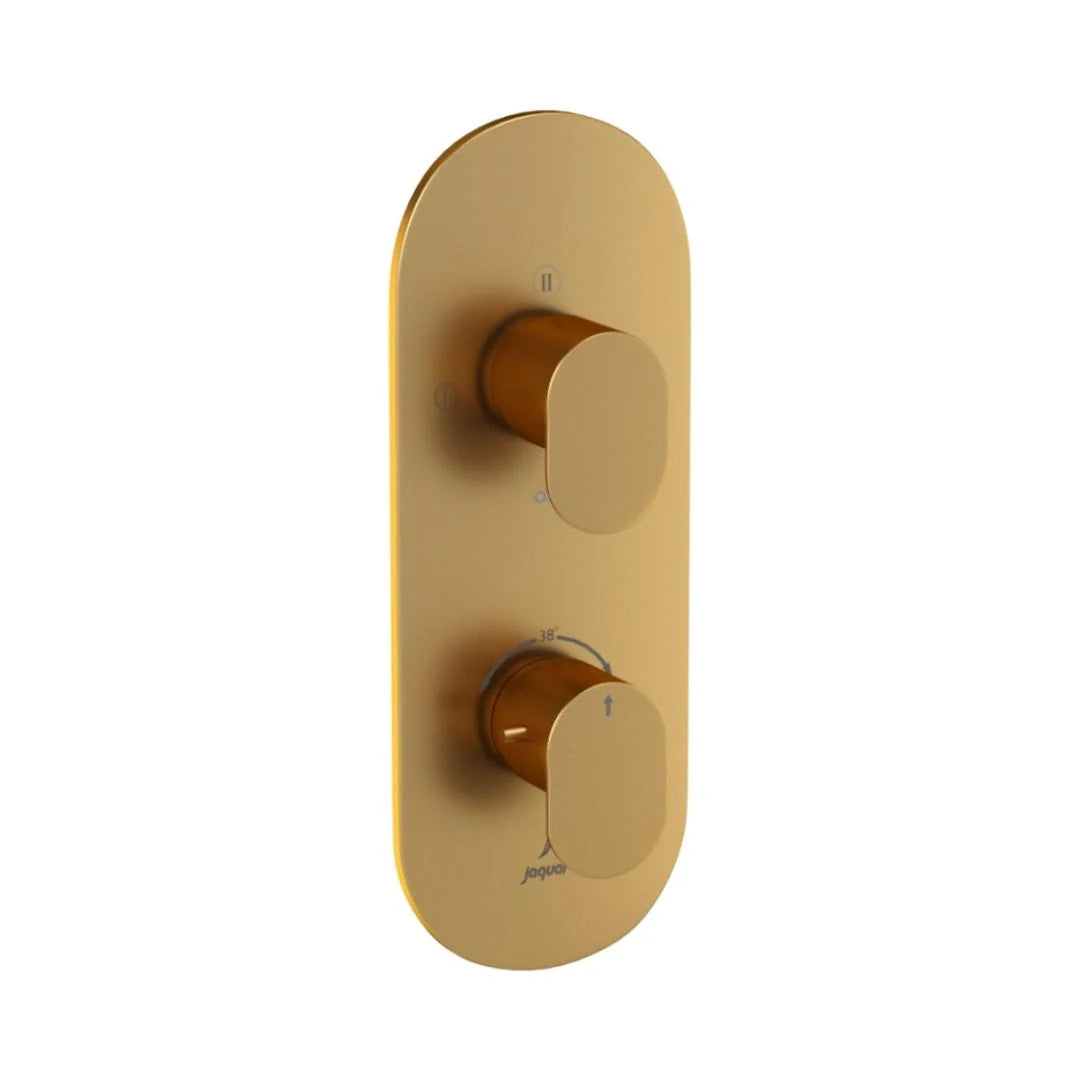 Jaquar 3 Way Thermostatic Diverter Opal Prime OPP-GMP-15683PM Normal Flow - Gold Matt PVD Finish