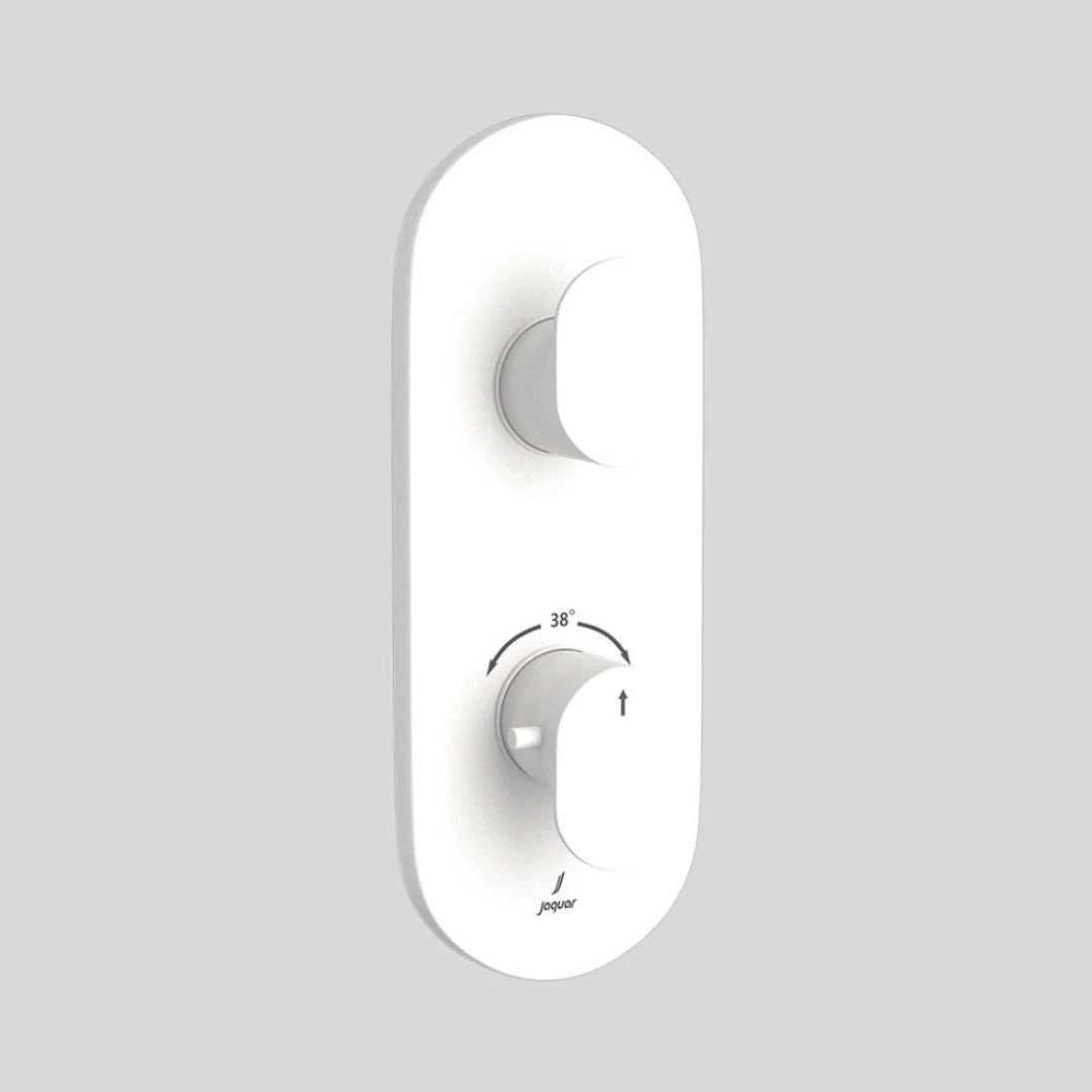 Jaquar 1 Way Thermostatic Diverter Opal Prime OPP-WHM-15661PM Normal Flow - White Matt Finish