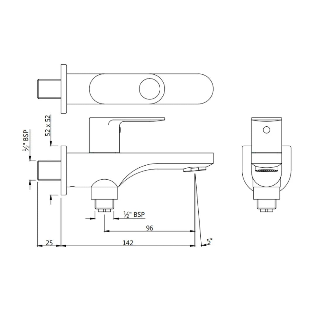 Jaquar WC Area 2 Way Bib Tap Ornamix Prime ORP-ACR-10041PM - Antique Copper