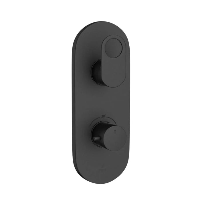 Jaquar 1 Way Thermostatic Diverter Ornamix Prime ORP-BLM-10661PM Normal Flow - Black Matt Finish