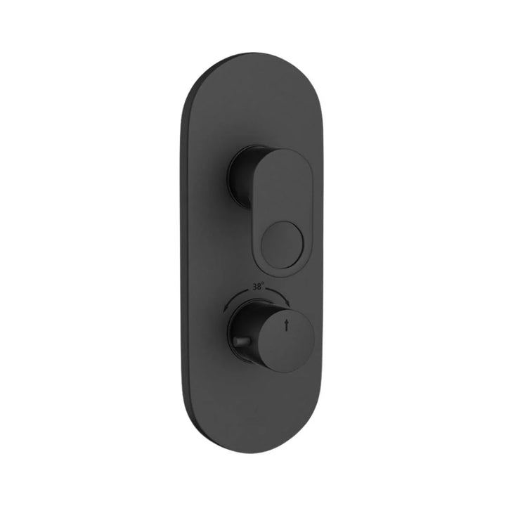 Jaquar 3 Way Thermostatic Diverter Ornamix Prime ORP-BLM-10683PM Normal Flow - Black Matt Finish