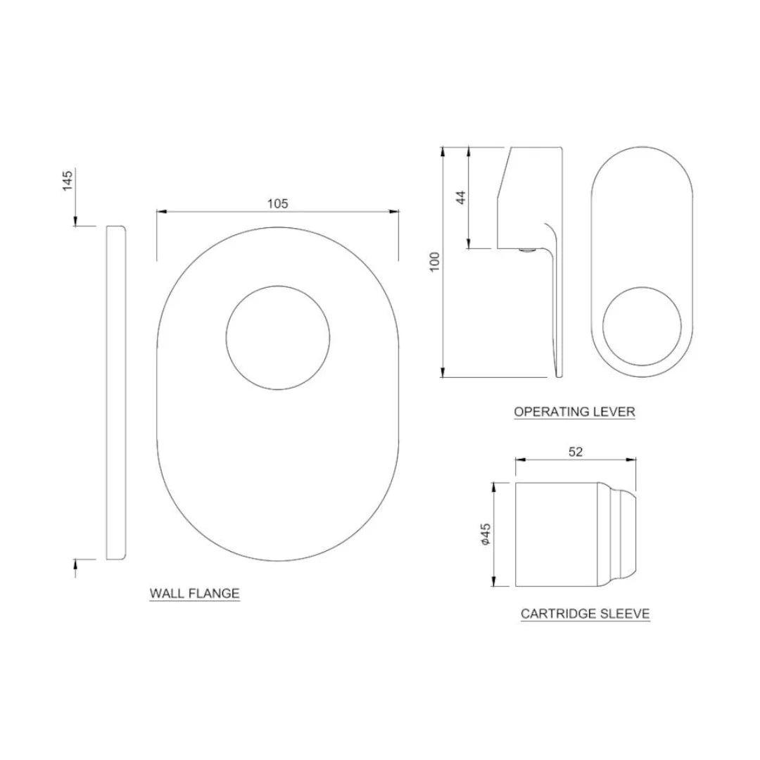 Jaquar 1 Way Diverter Ornamix Prime ORP-GDS-10227KPM Normal Flow - Gold Dust Finish