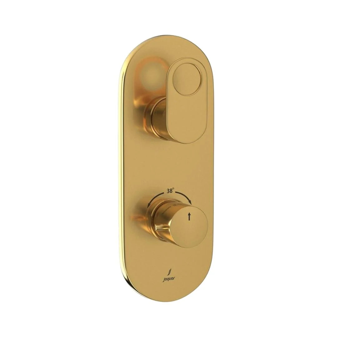 Jaquar 1 Way Thermostatic Diverter Ornamix Prime ORP-GLD-10661PM Normal Flow - Full Gold Finish