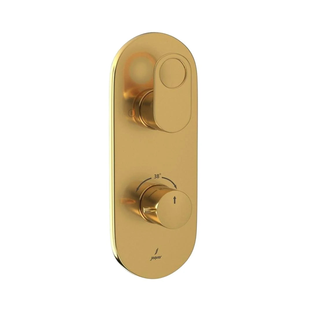 Jaquar 2 Way Thermostatic Diverter Ornamix Prime ORP-GLD-10681PM Normal Flow - Full Gold Finish